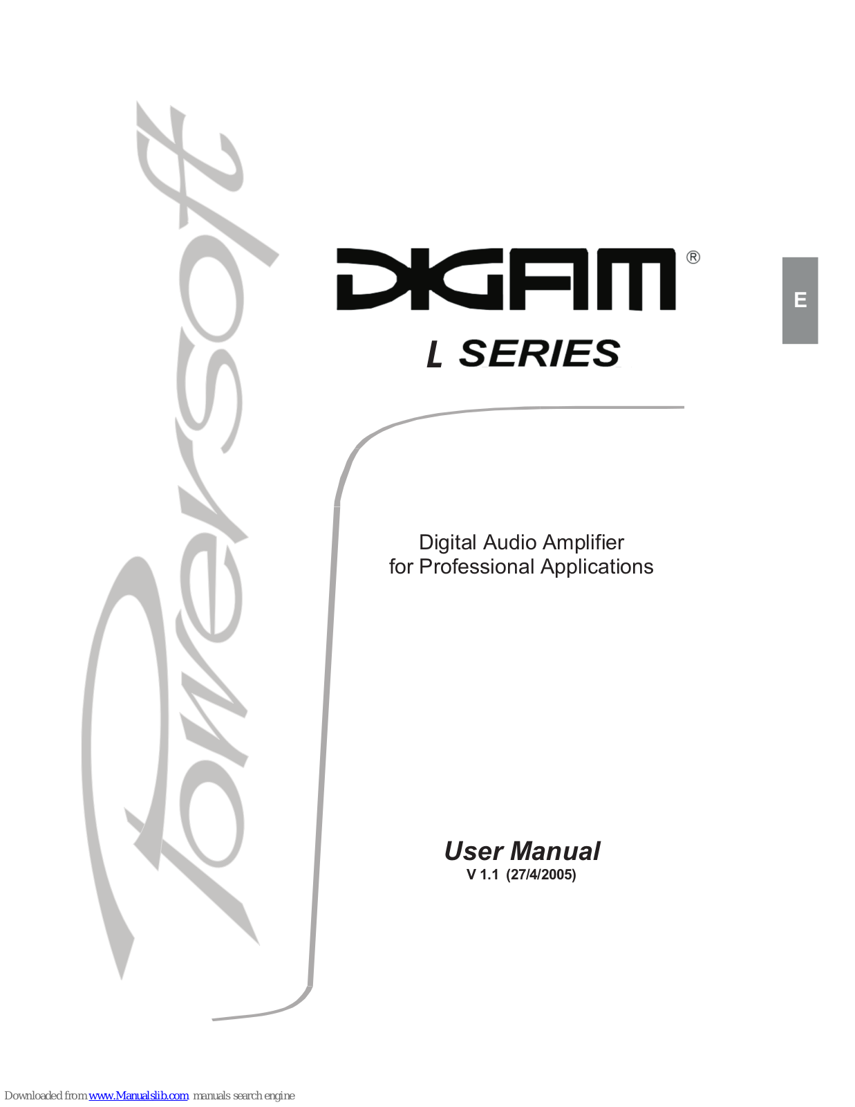 DIGAM L SERIES User Manual