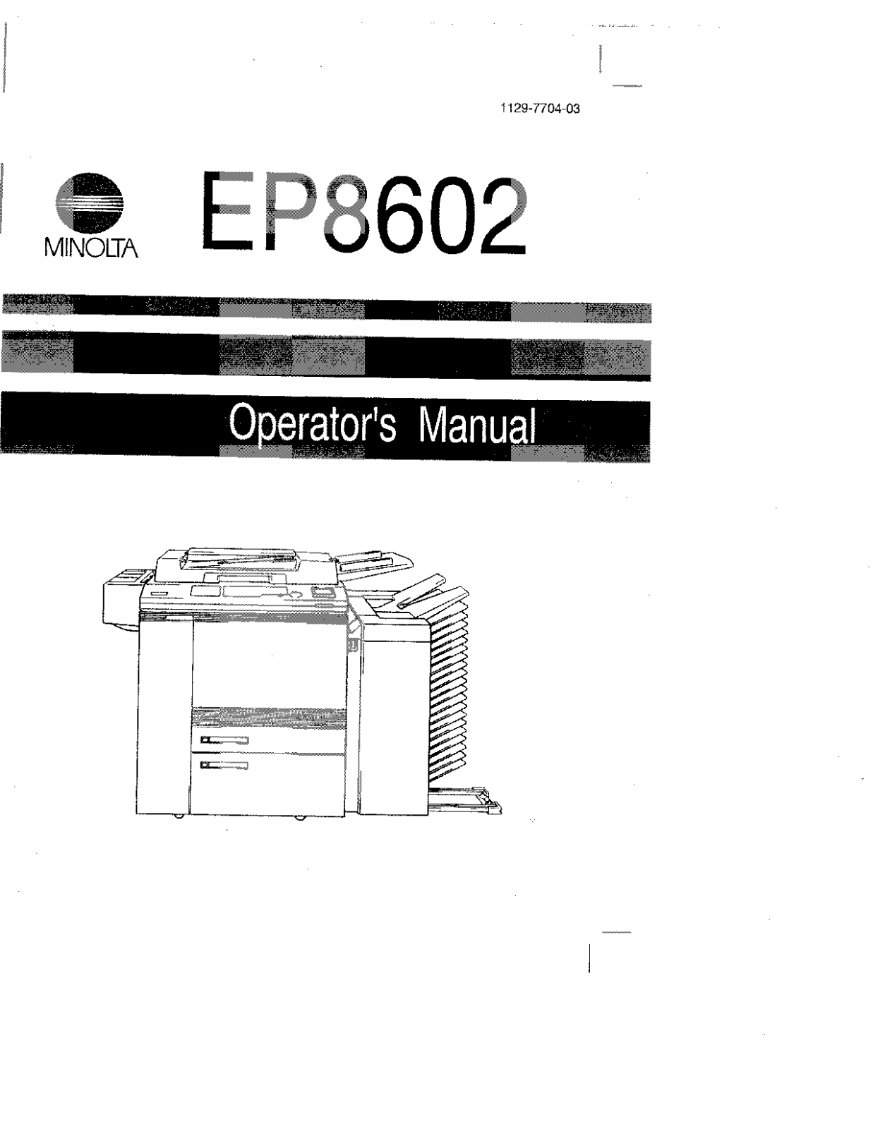 Konica Minolta EP8602 User Manual