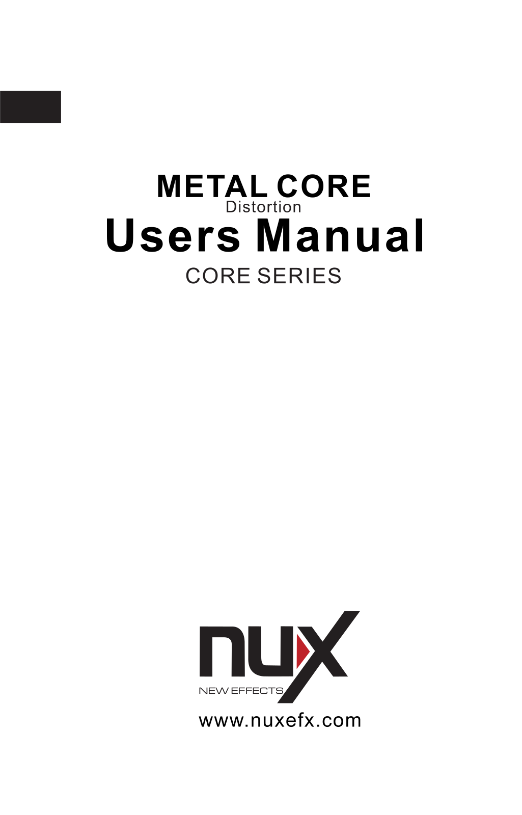 nux metal core User Manual