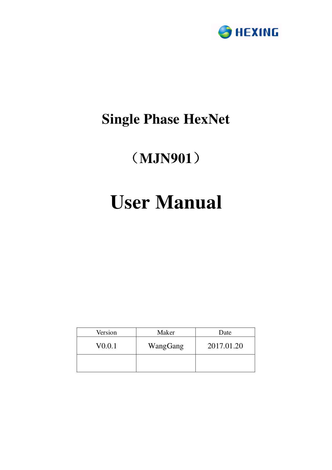 Hexing Electrical MJN901 Users manual - ManualMachine.com