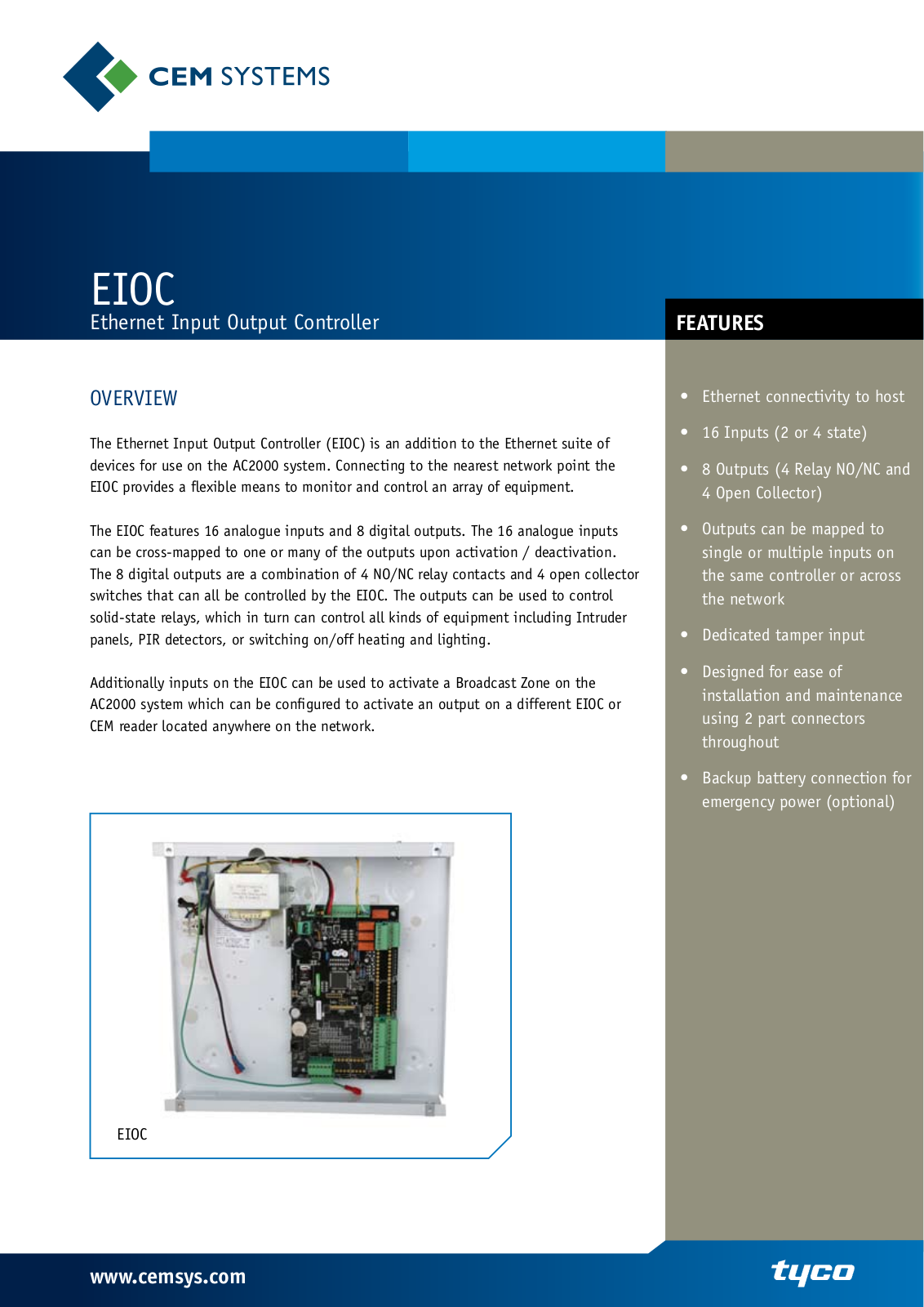 Tyco EIOC User Manual