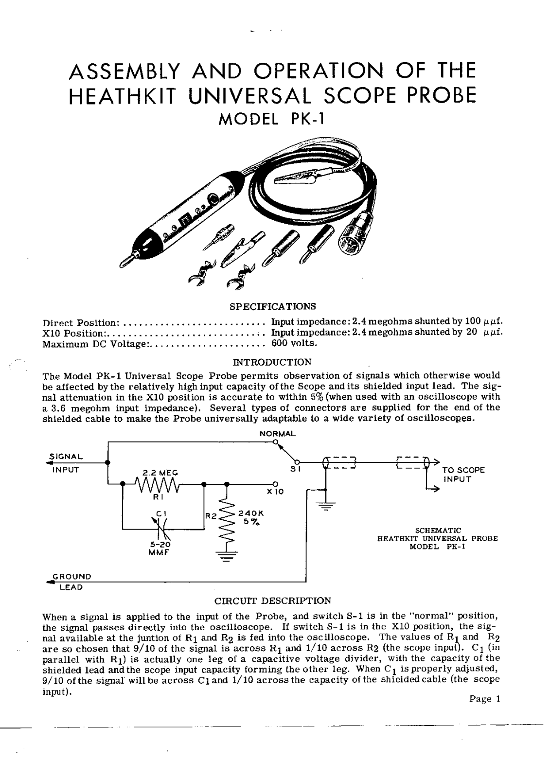 Heathkit pk 1 schematic