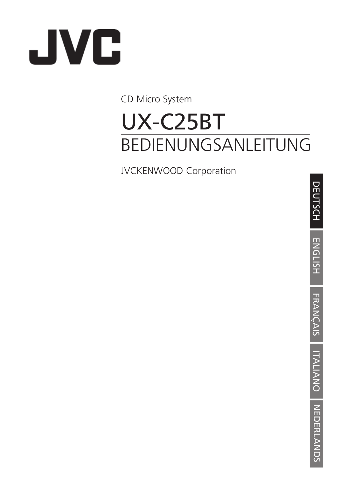 JVC UX-C25DAB User guide