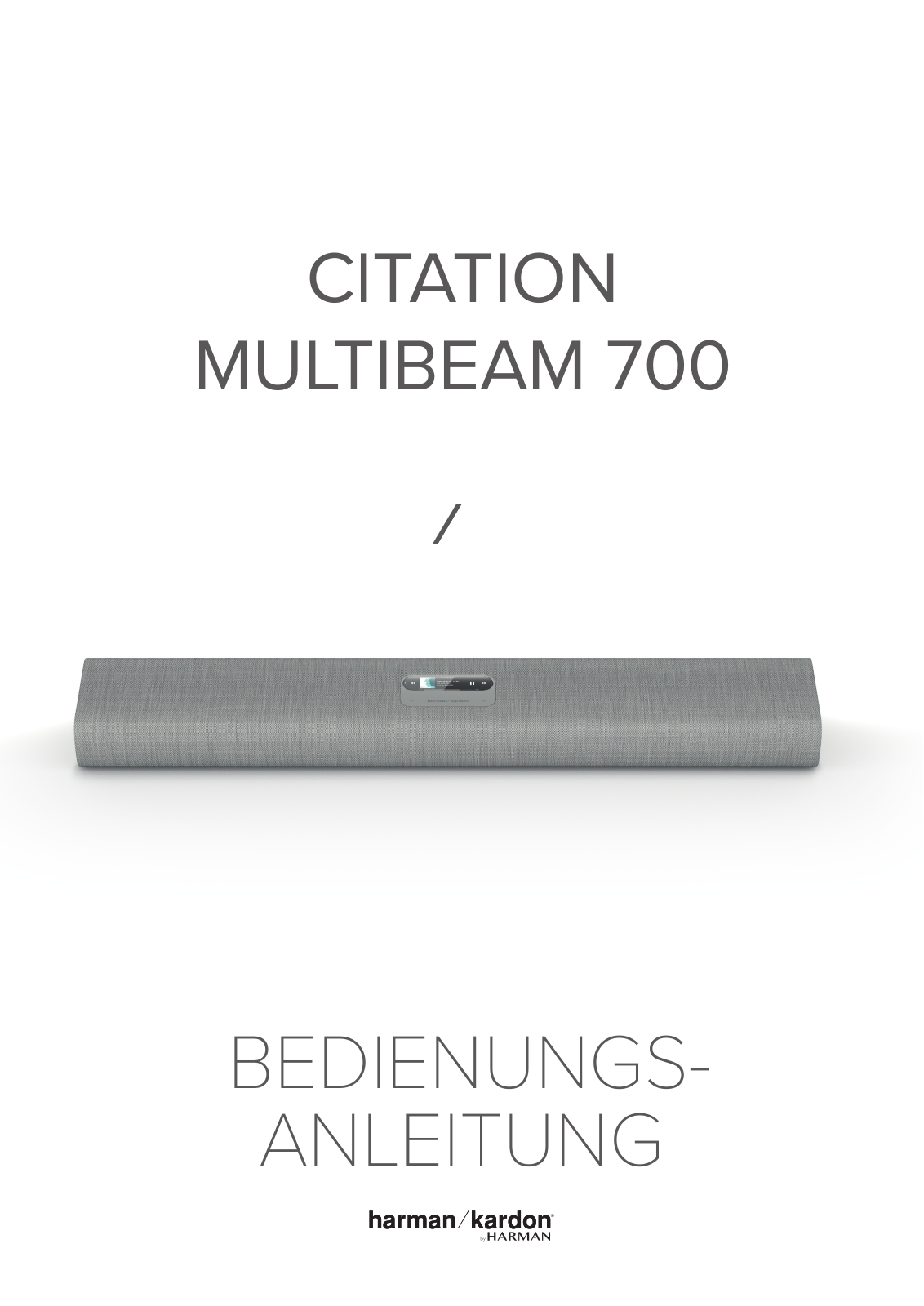 Harman Kardon CITATION MULTIBEAM 700 User guide