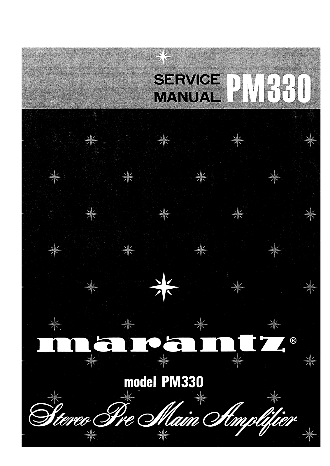 Marantz PM-330 Service Manual