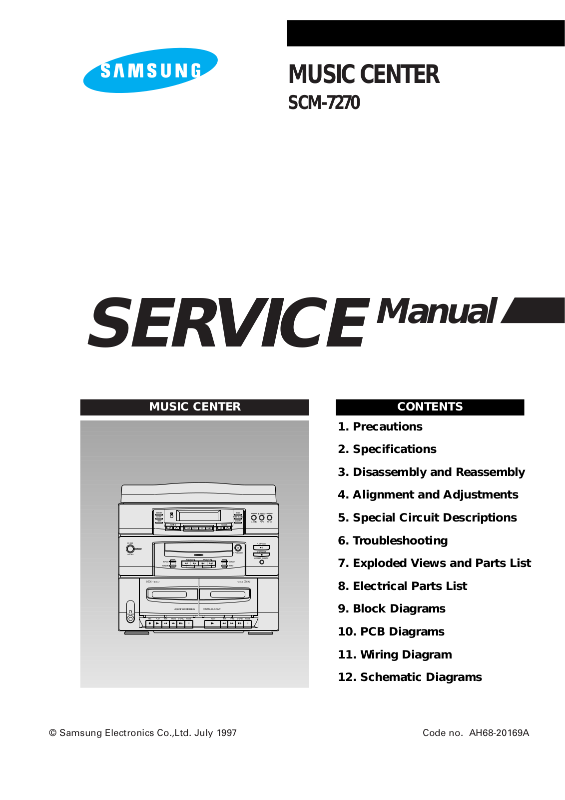 SAMSUNG SCM7270LC Service Manual