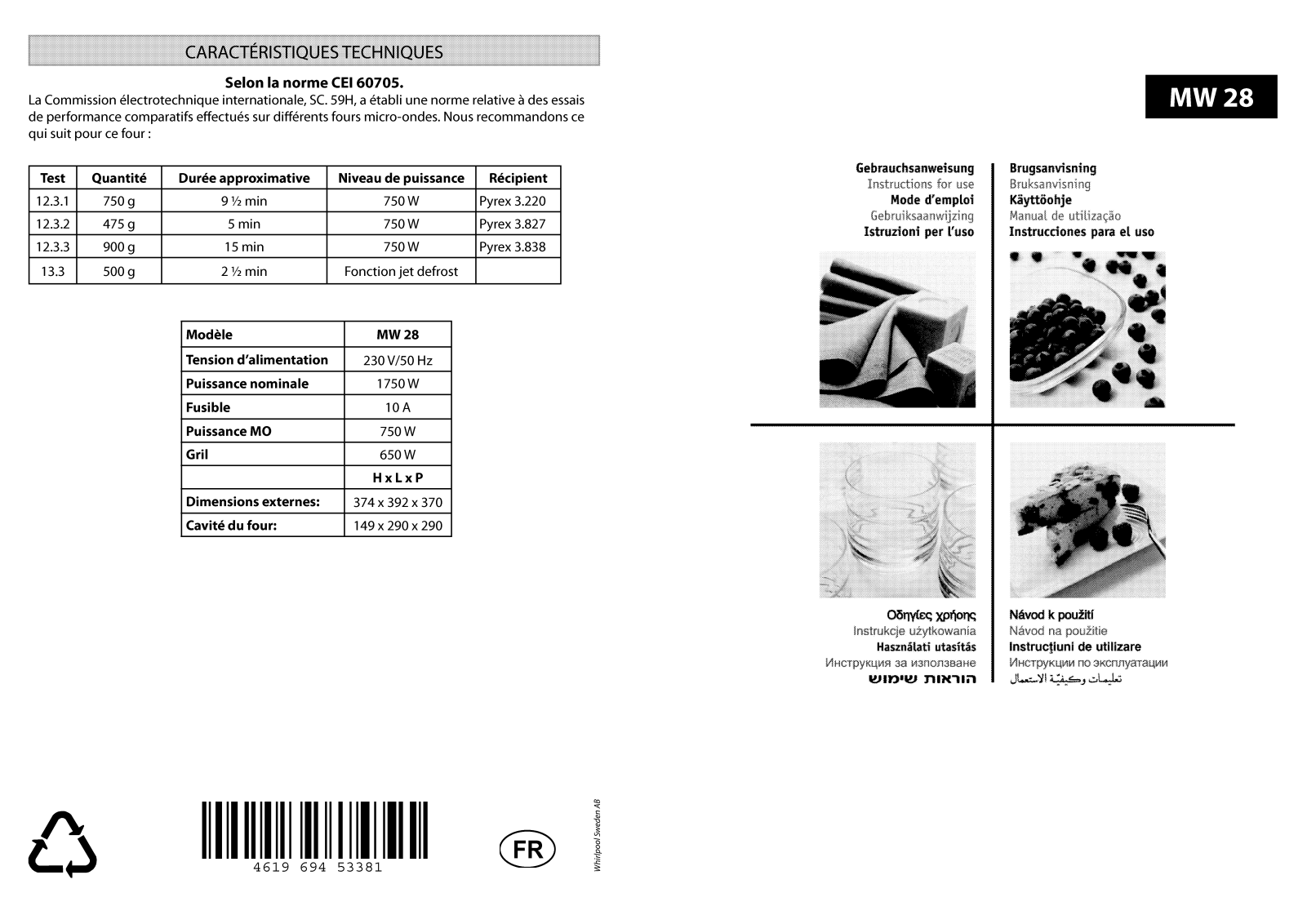 BAUKNECHT MW28 User Manual