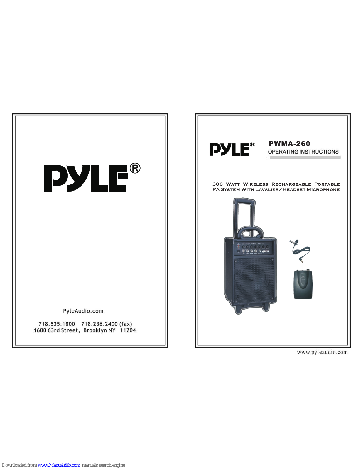 Pyle PWMA-260 User Manual - ManualMachine.com