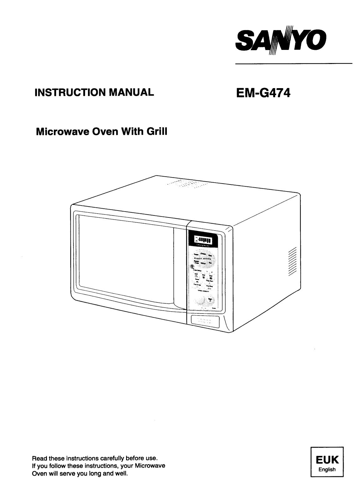 Sanyo EM-G474 Instruction Manual