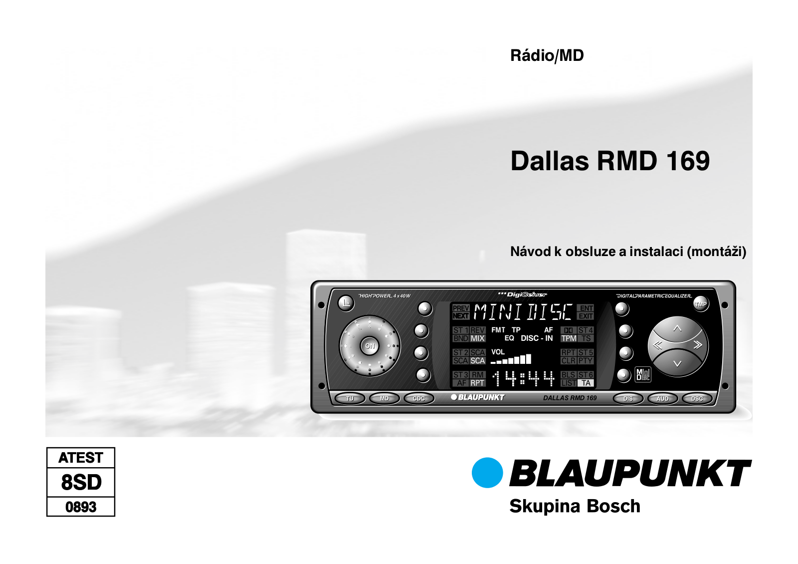 Blaupunkt DALLAS RMD 169 User Manual