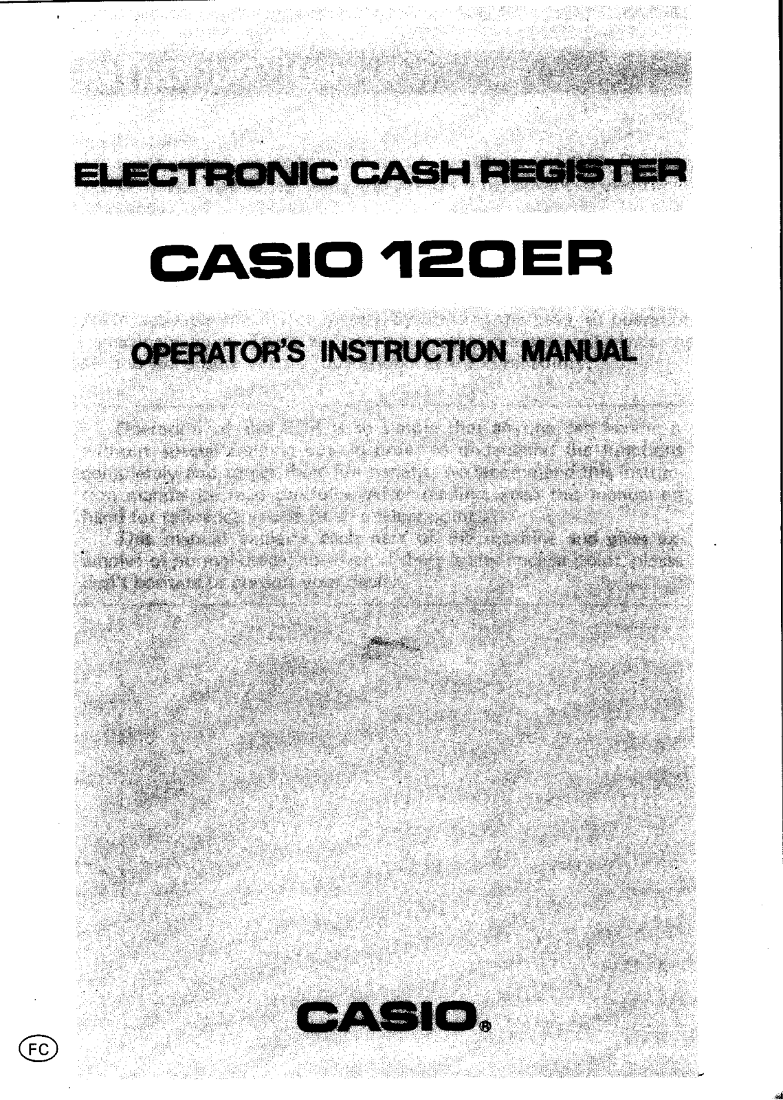 Casio 120ER Owner's Manual