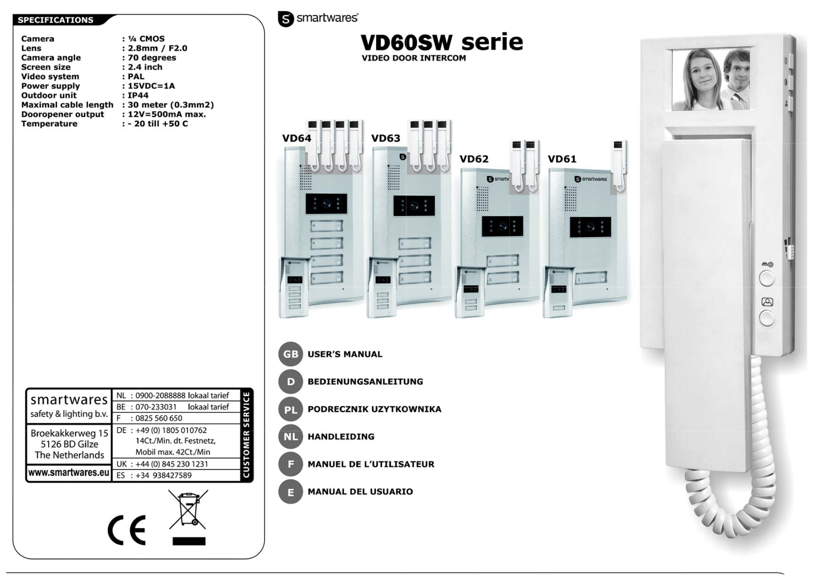 Smartwares VD64 User guide