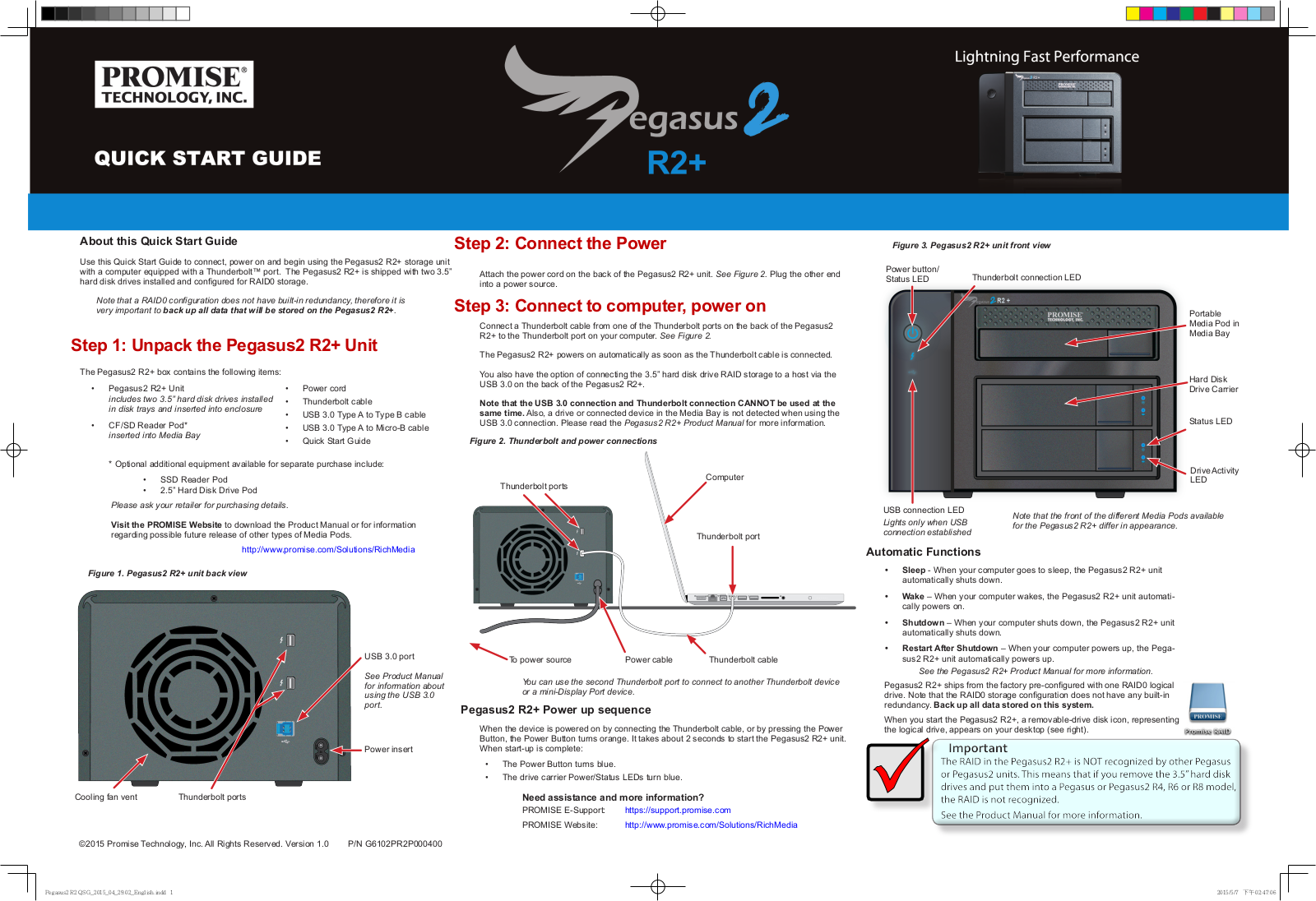 Promise Pegasus2 R2+ Quick Guide