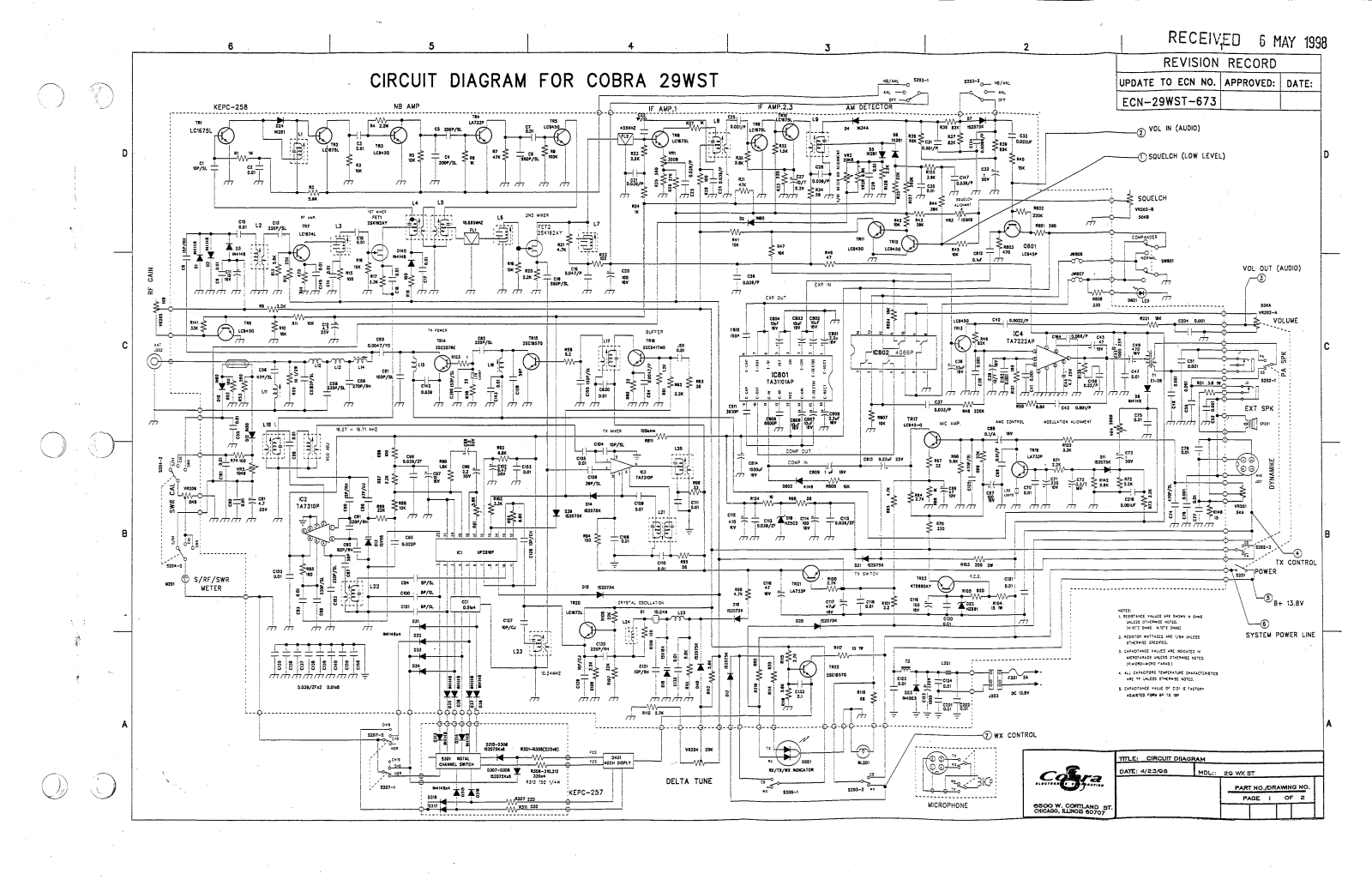 Cobra 29WXST User Manual