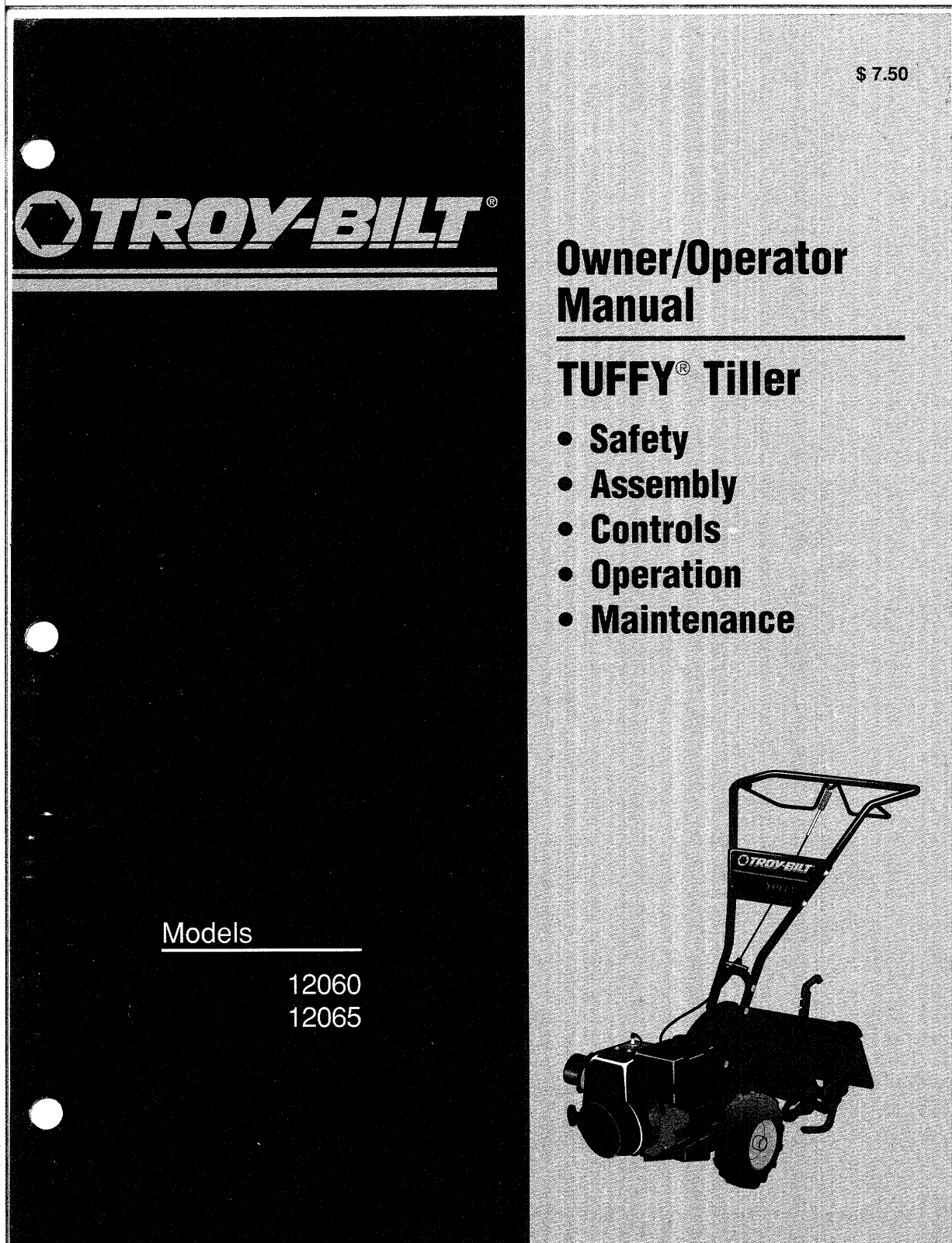 Troy-Bilt 12060 User Manual