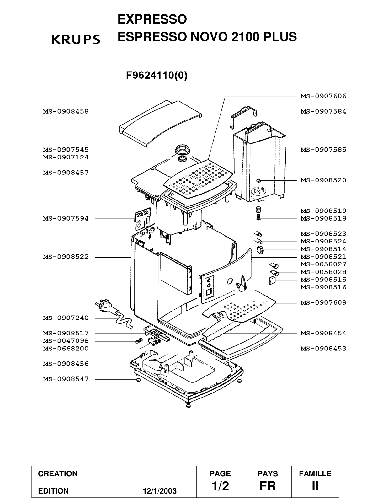 KRUPS F962 User Manual