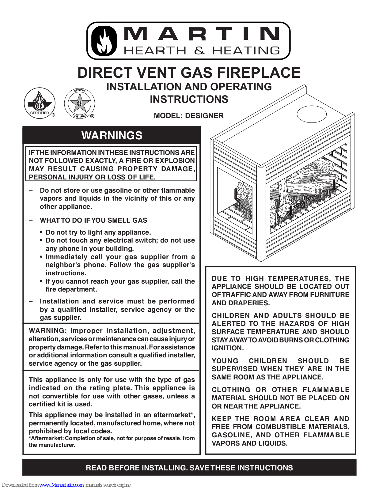 Martin DESIGNER Instructions Manual