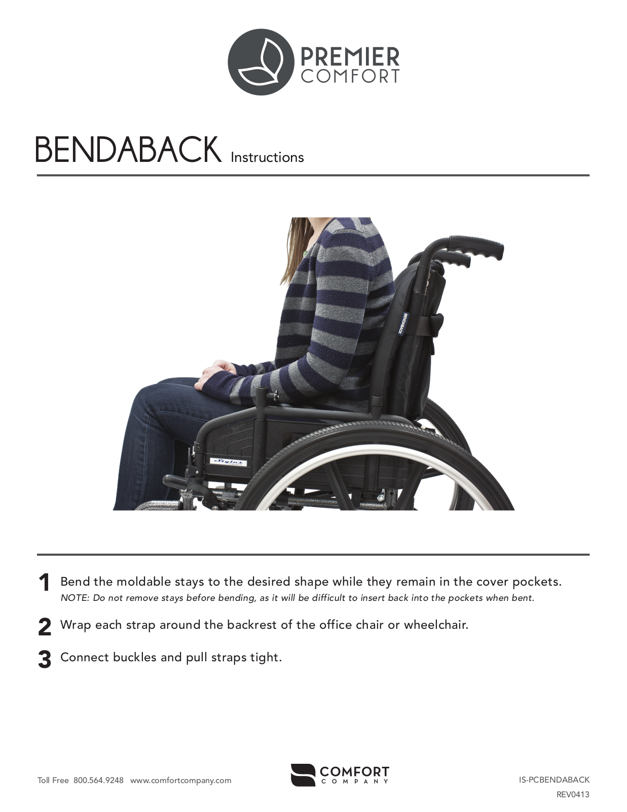 Comfort Company Bendaback User Manual