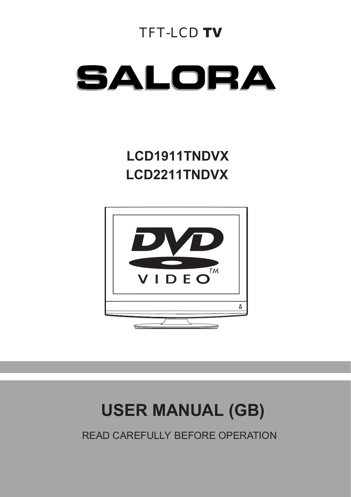 Salora LCD1911TNDVX, LCD2211TNDVX Instruction Manual