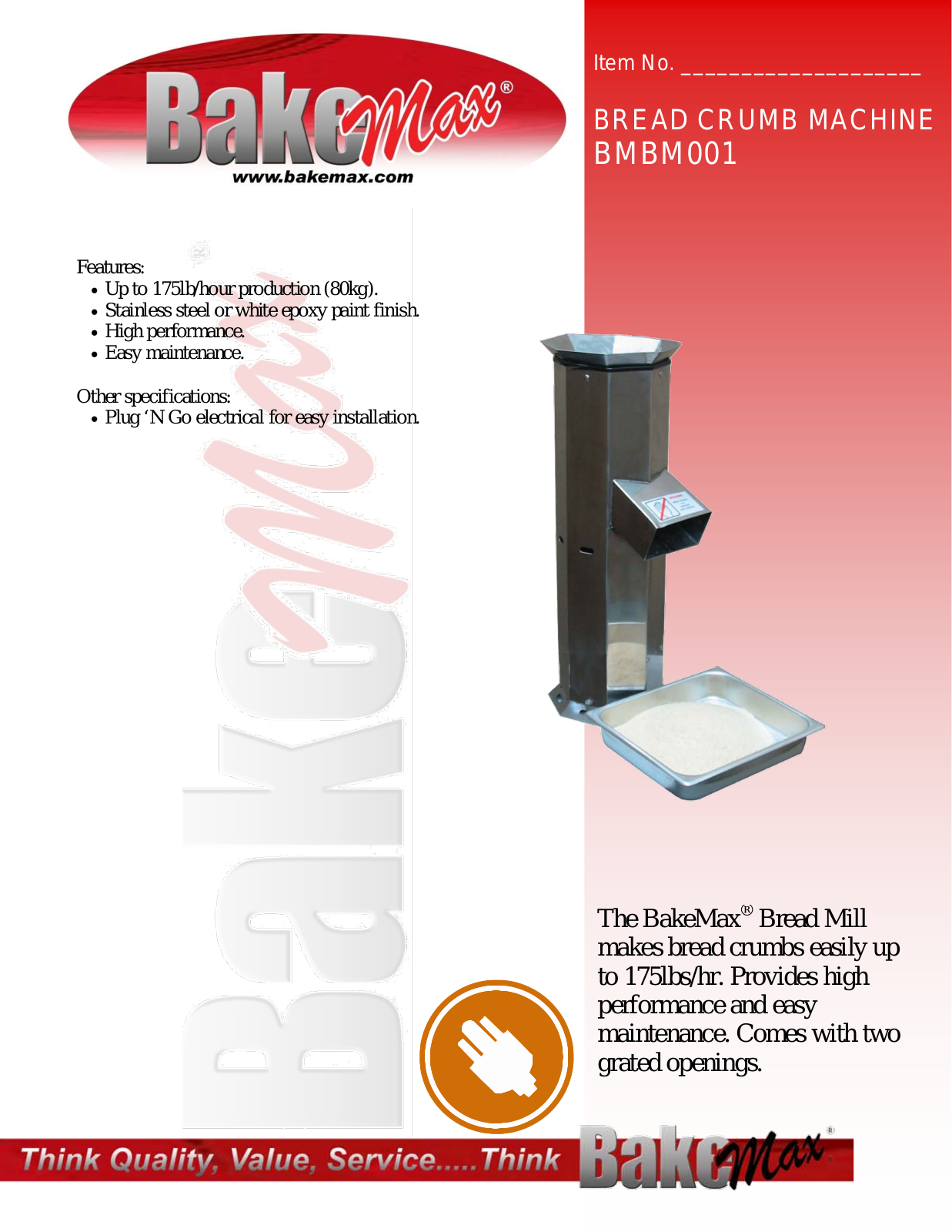Bakemax BMBM001 User Manual - ManualMachine.com
