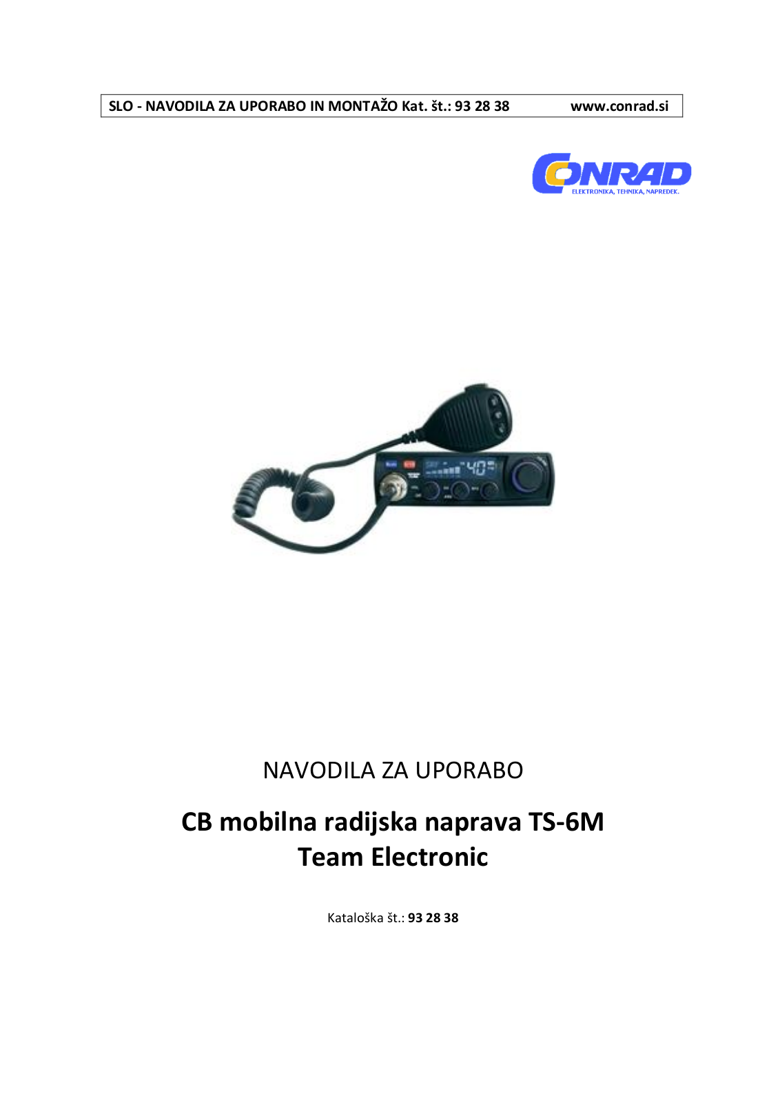 Team Electronic TS-6M User guide