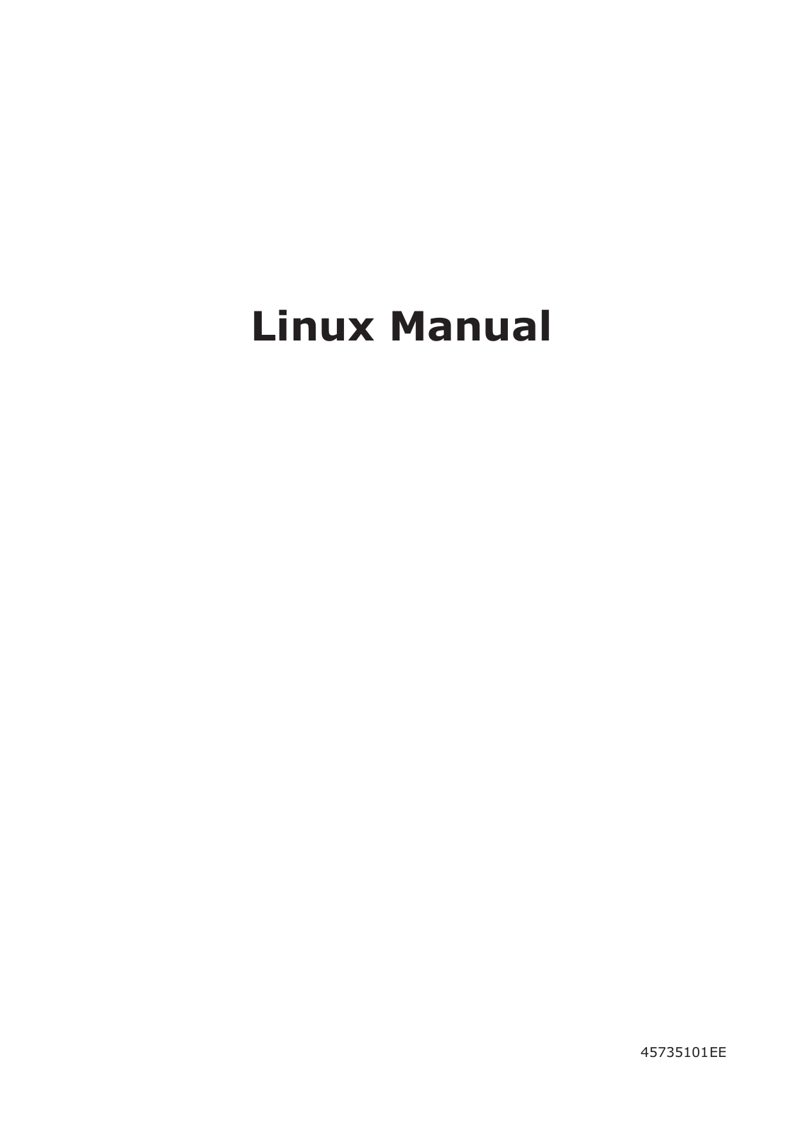 Oki MC760x, MC770x, MC780x, ES7470x MFP, ES7480x MFP Linux Manual