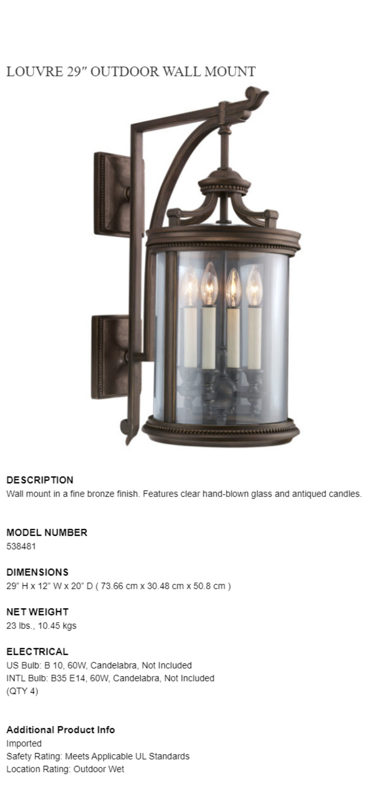 Fine Art Handcrafted Lighting XFA2425 Specifications - ManualMachine.com