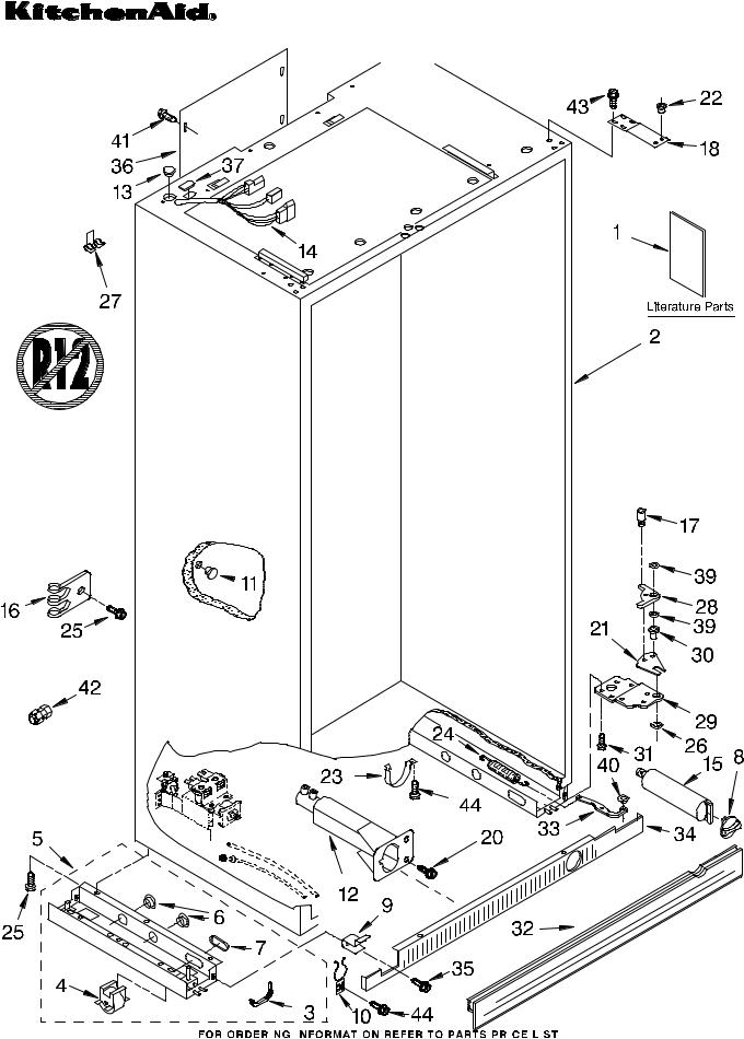 KitchenAid KSSS48FJW00 Parts List