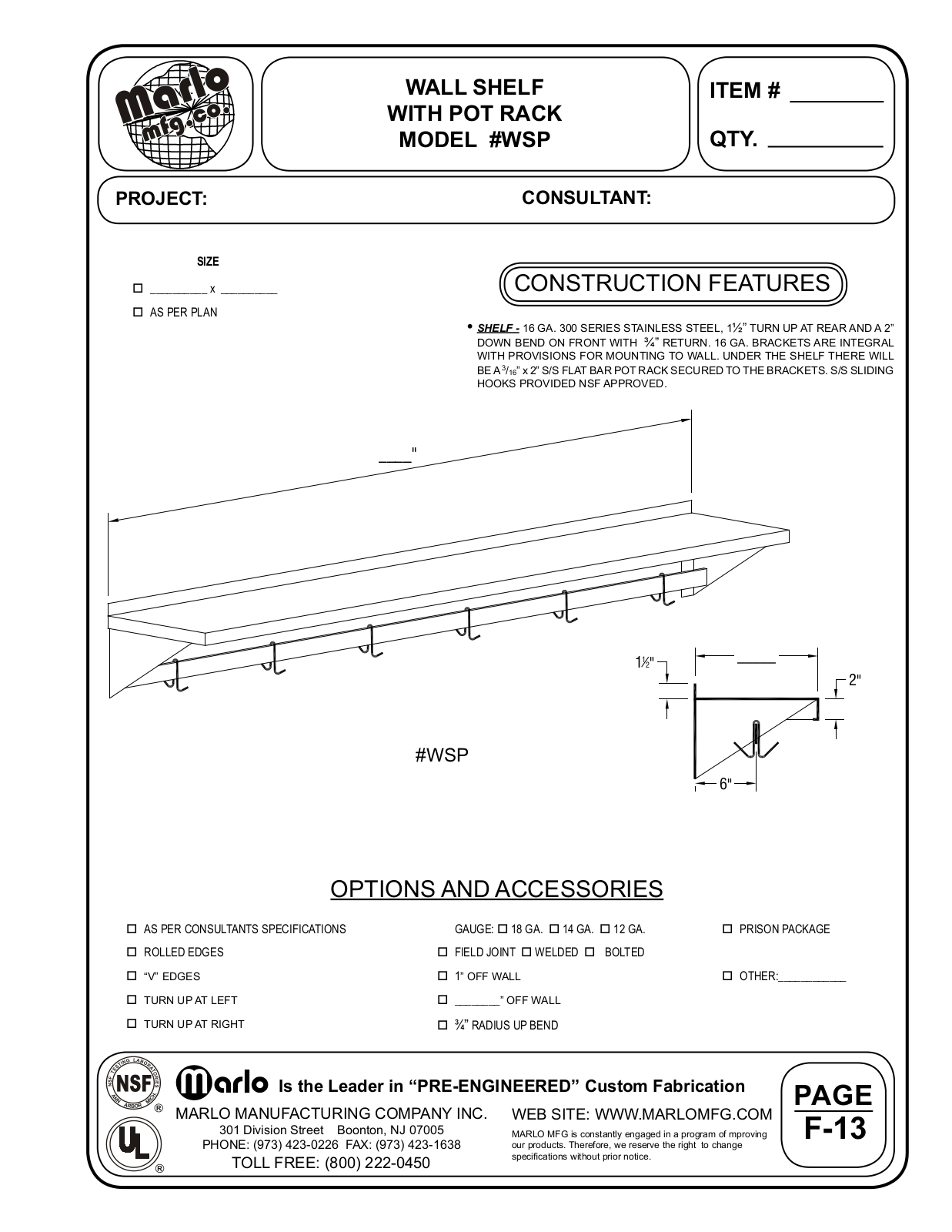 Marlo WSP User Manual