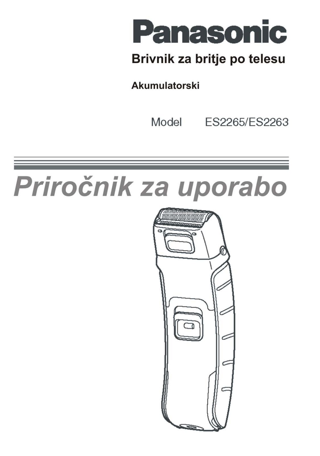 Panasonic ES-2265, ES-2263 User Manual