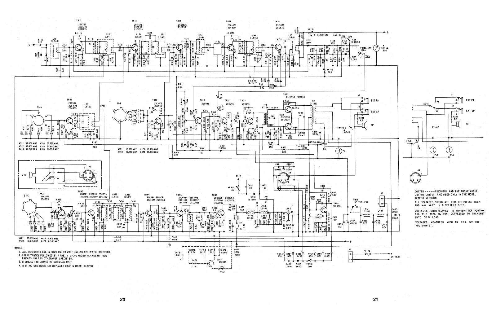 RCA Co-Pilot 14T100 Schematic