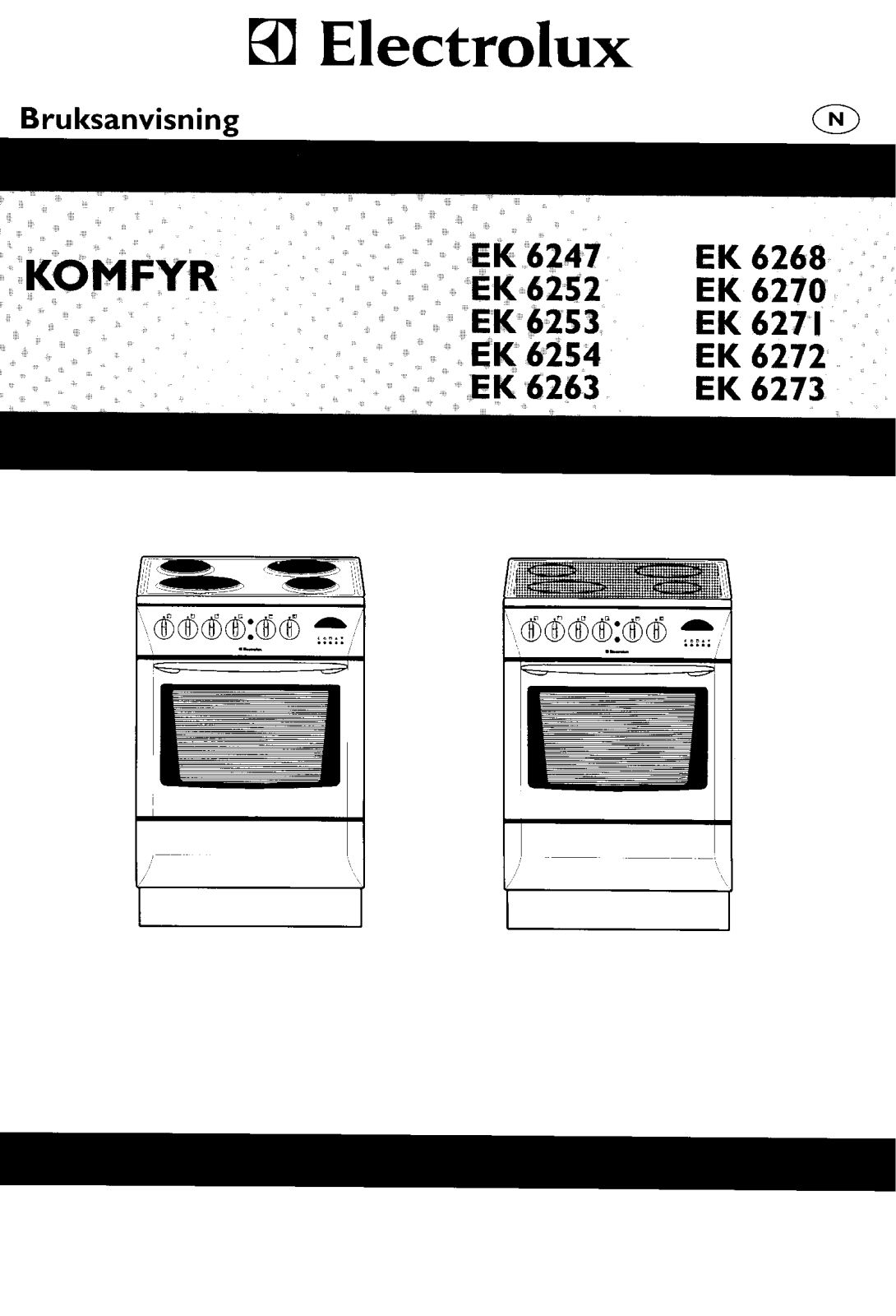 Electrolux EK6268, EK6247, EK6263 User Manual
