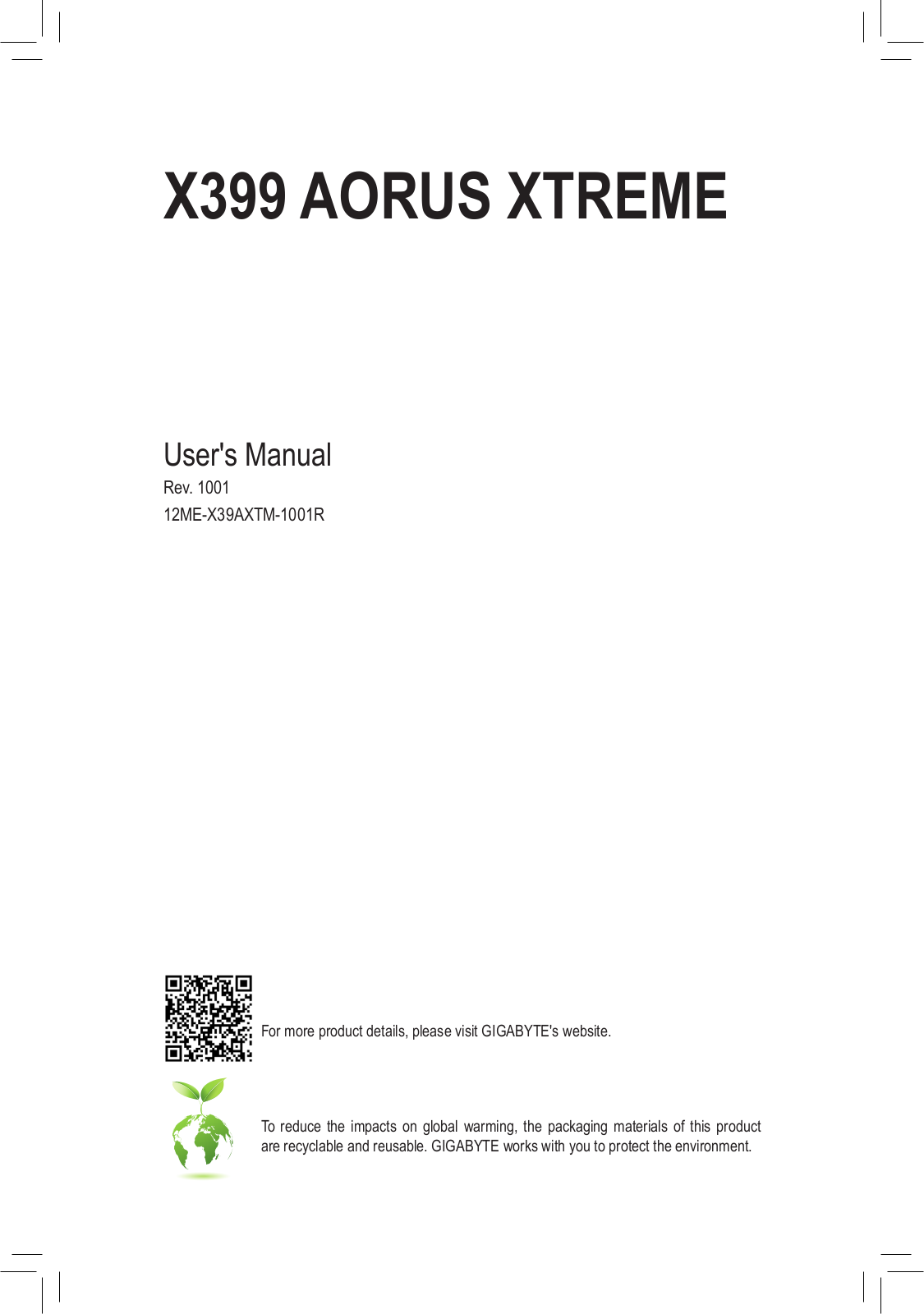 Gigabyte X399 Aorus Xtreme Service Manual
