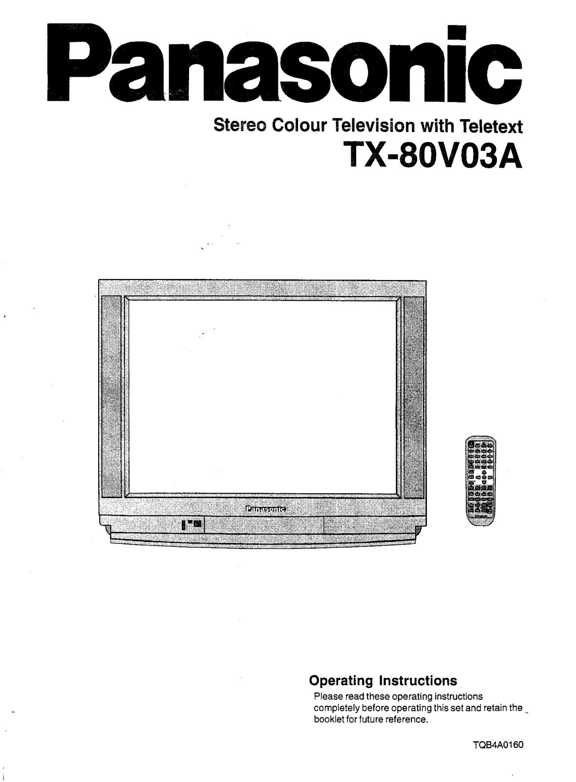 Panasonic TX-80V03A User Manual