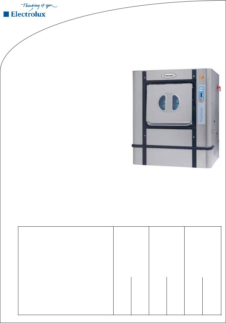 Electrolux WPB4700H, WPB4900H DATASHEET