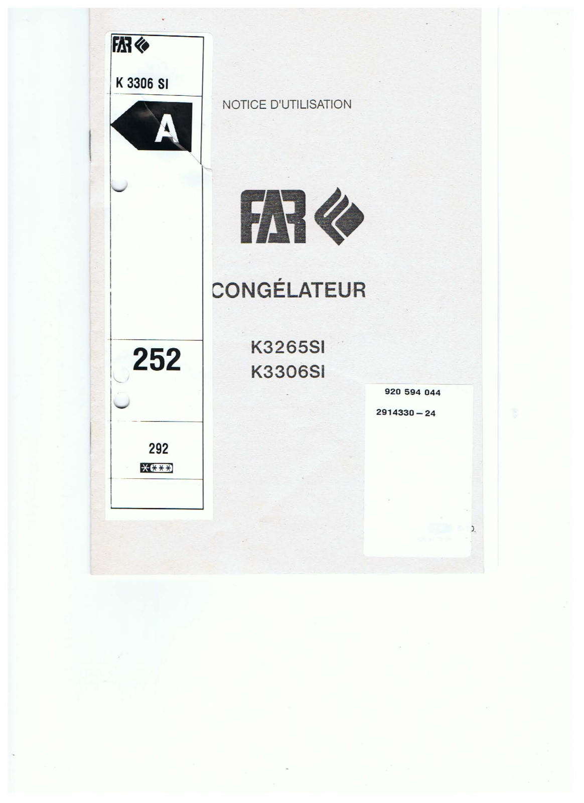 FAR K 3306 SI User Manual