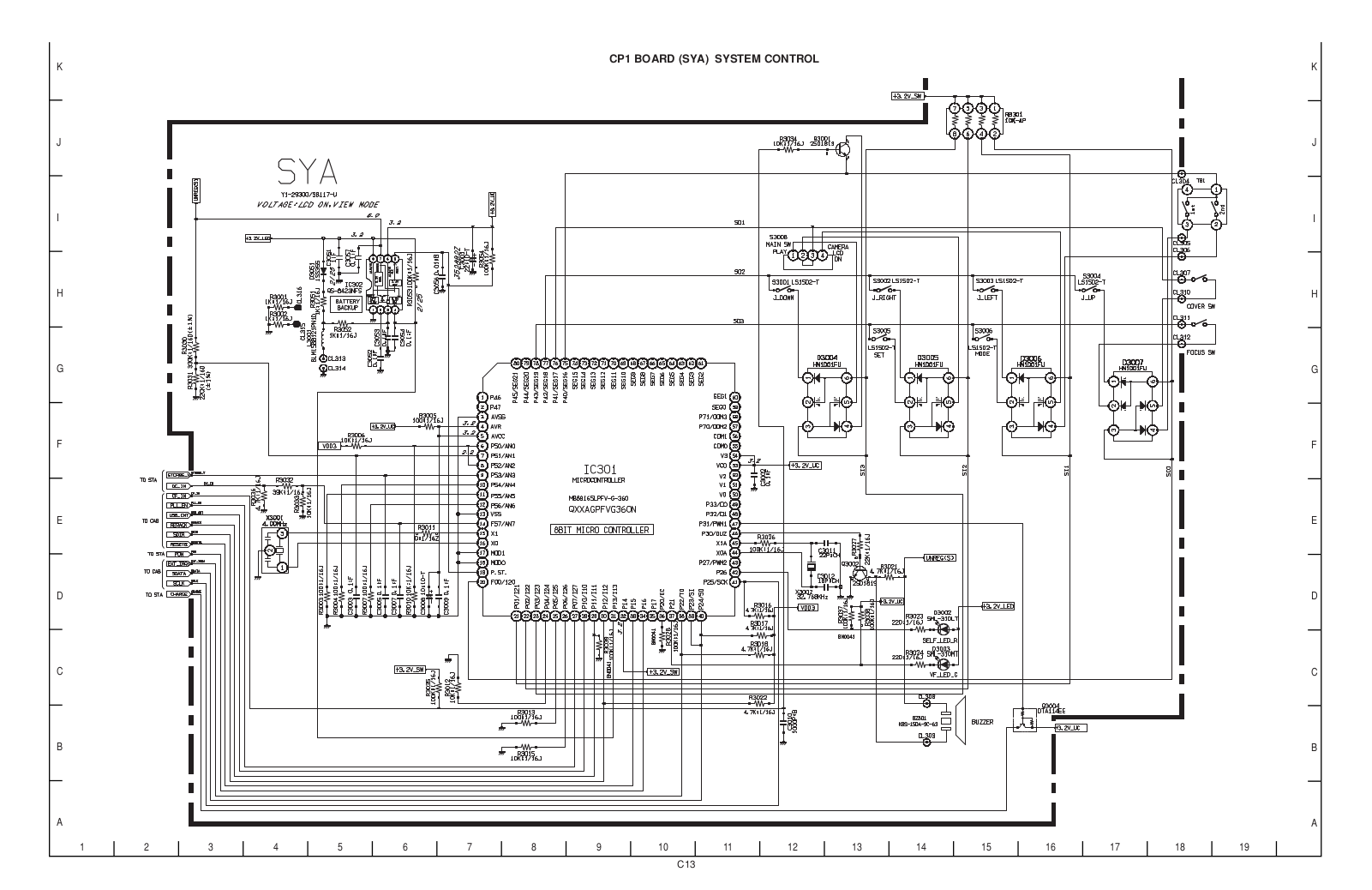 SANYO VPC-R1EX, VPC-R1E, VPC-R1, VPC-R1G, VAR-G5U BOARD SYSTEM CONTROL