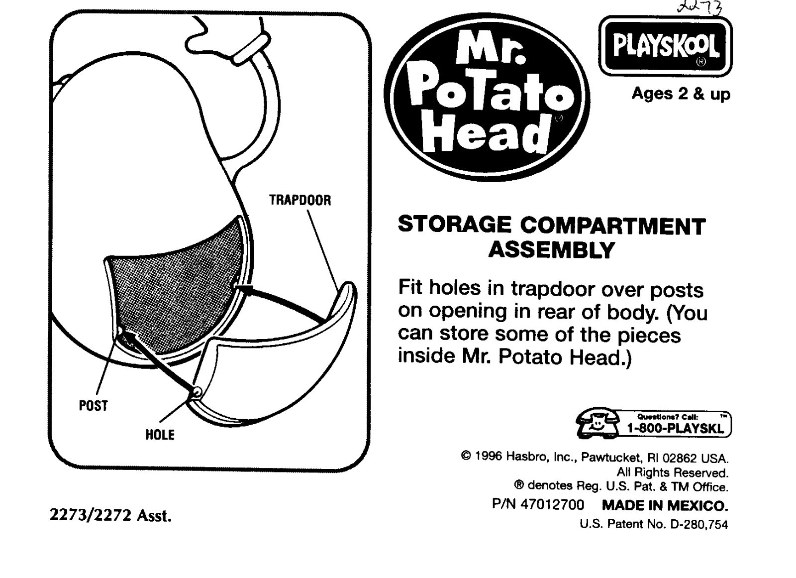 HASBRO Mr.Potato Head User Manual