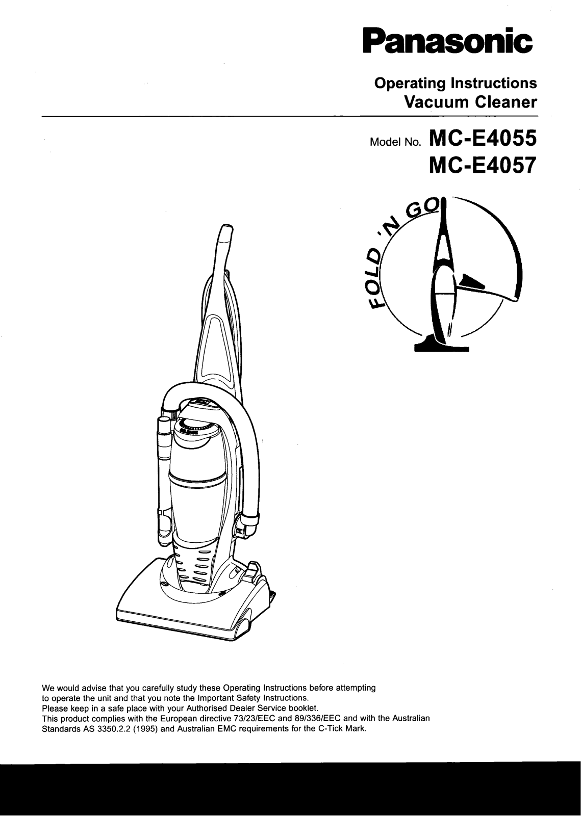 Panasonic MC-E4055 User Manual