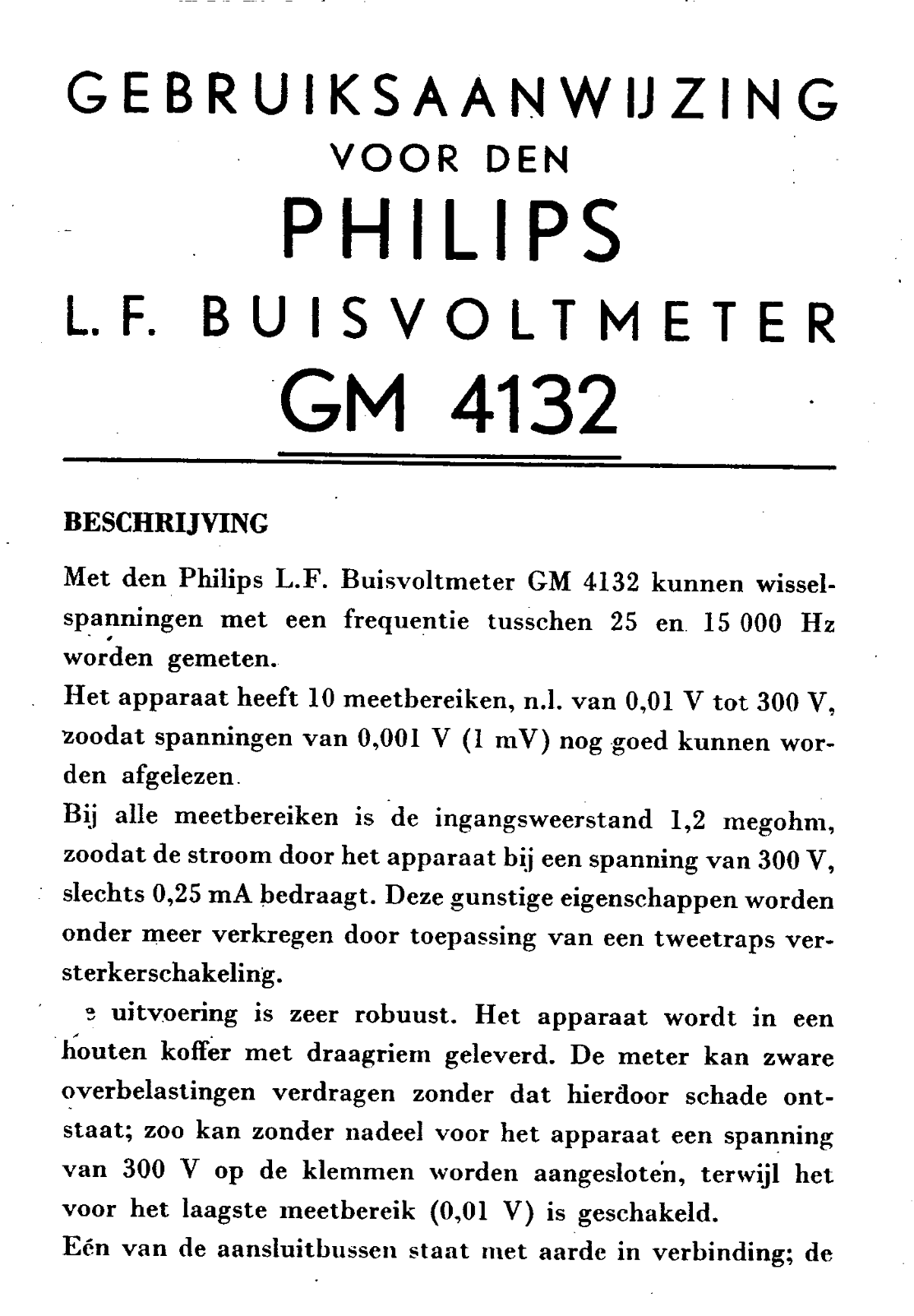 Philips gm4132 schematic