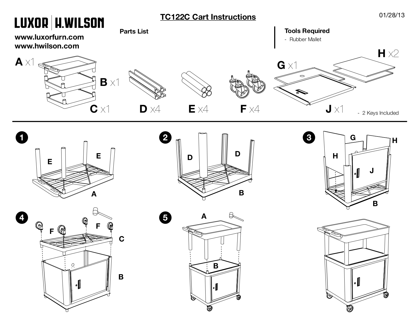 Luxor|H.Wilson TC122C User Manual