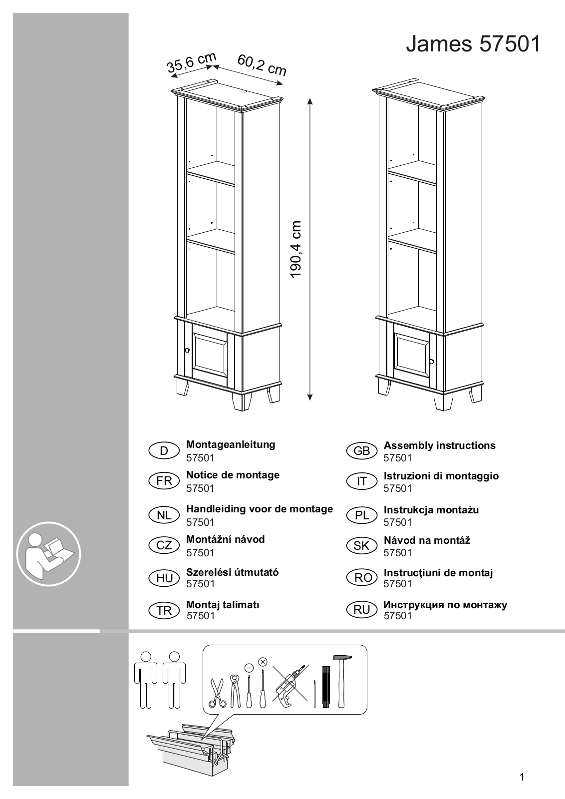 Home affaire James Assembly instructions