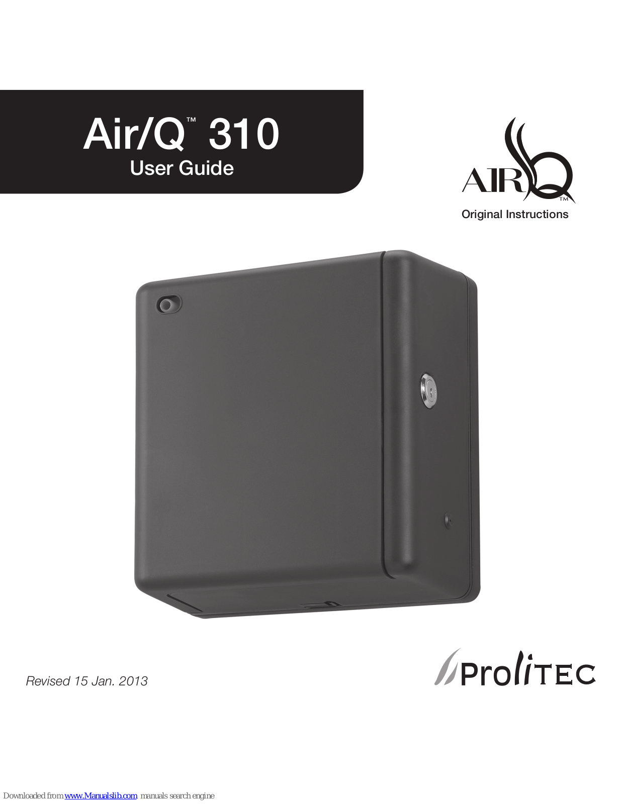 Prolitec Air/Q 310 User Manual - ManualMachine.com