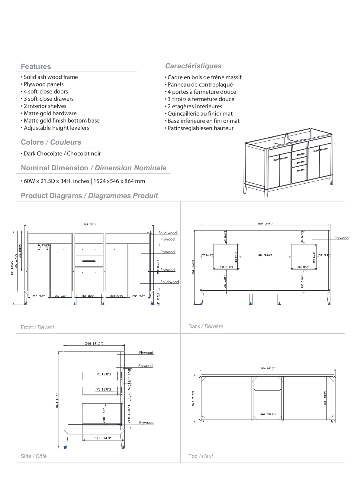 AllModern W003573015 Specifications - ManualMachine.com