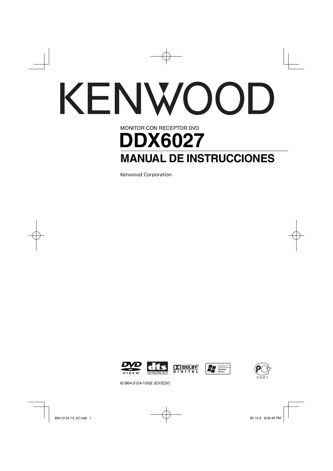 Kenwood DDX6027 User Manual