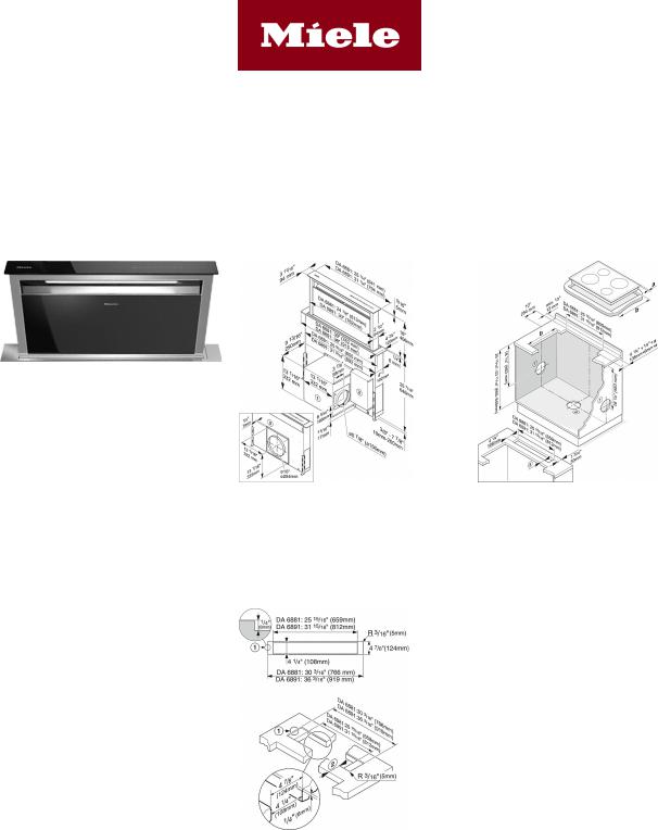 Miele DA 6891 Specification Sheet