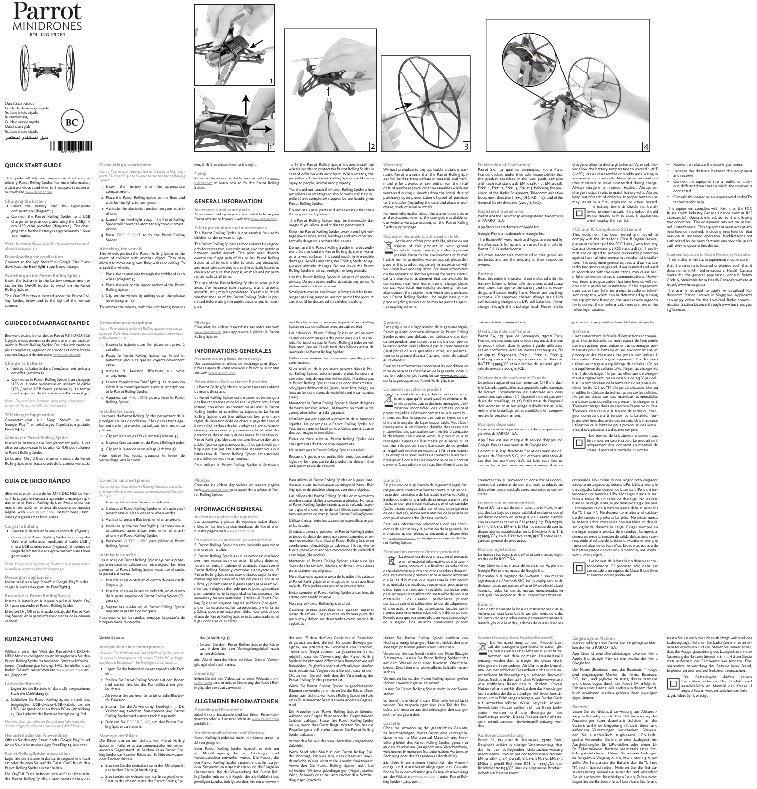 Parrot Rolling Spider User guide