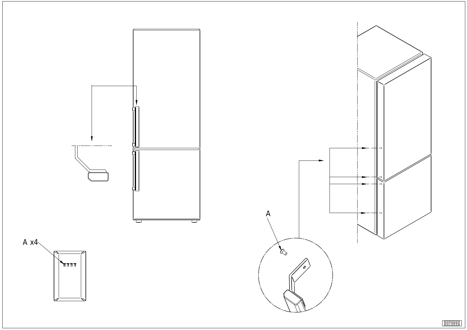 Bertazzoni MASHK24BM Installation Drawings