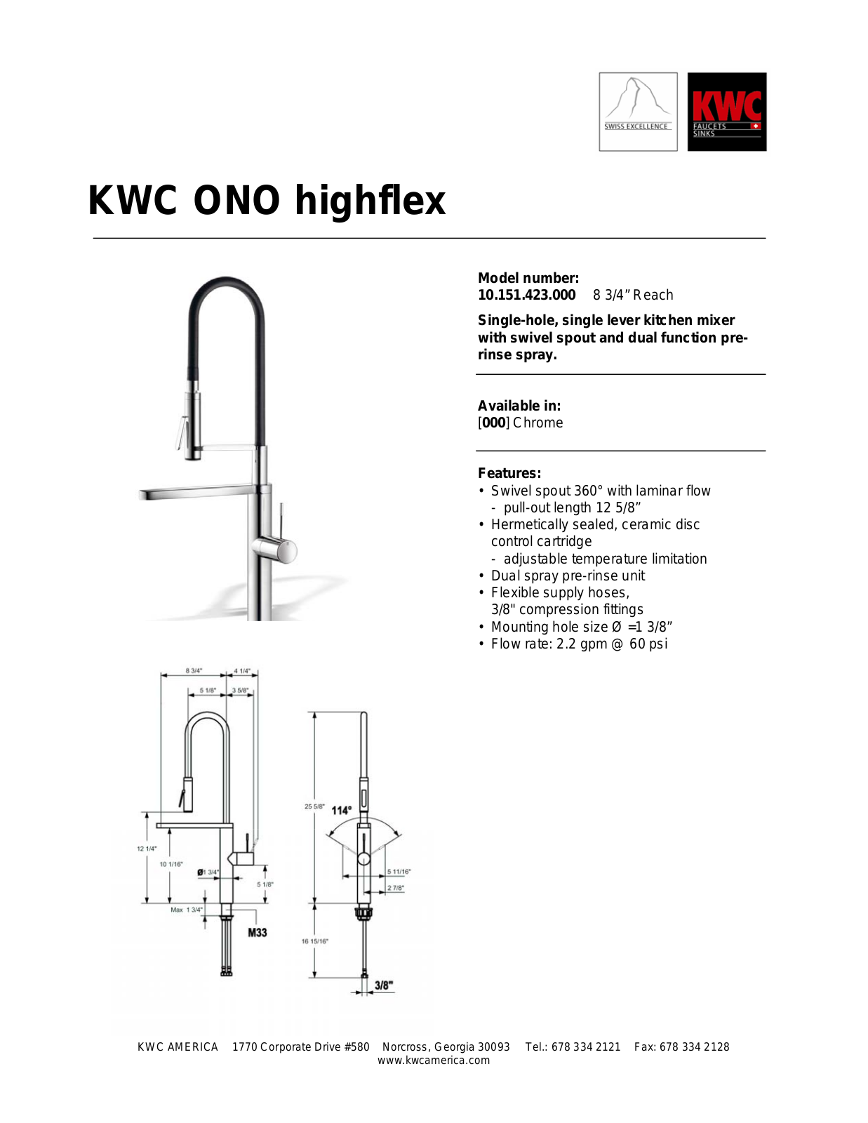 KWC 10.151.423.000 User Manual