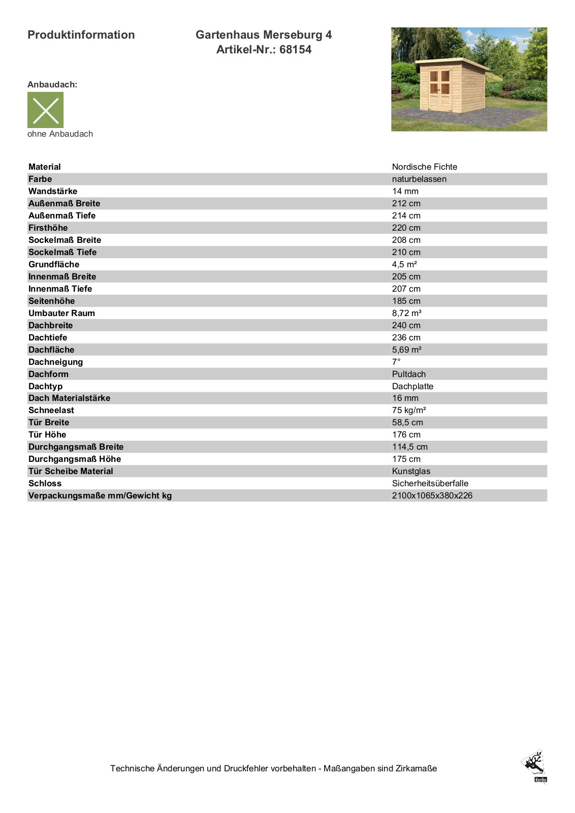 Karibu 68154 User Manual